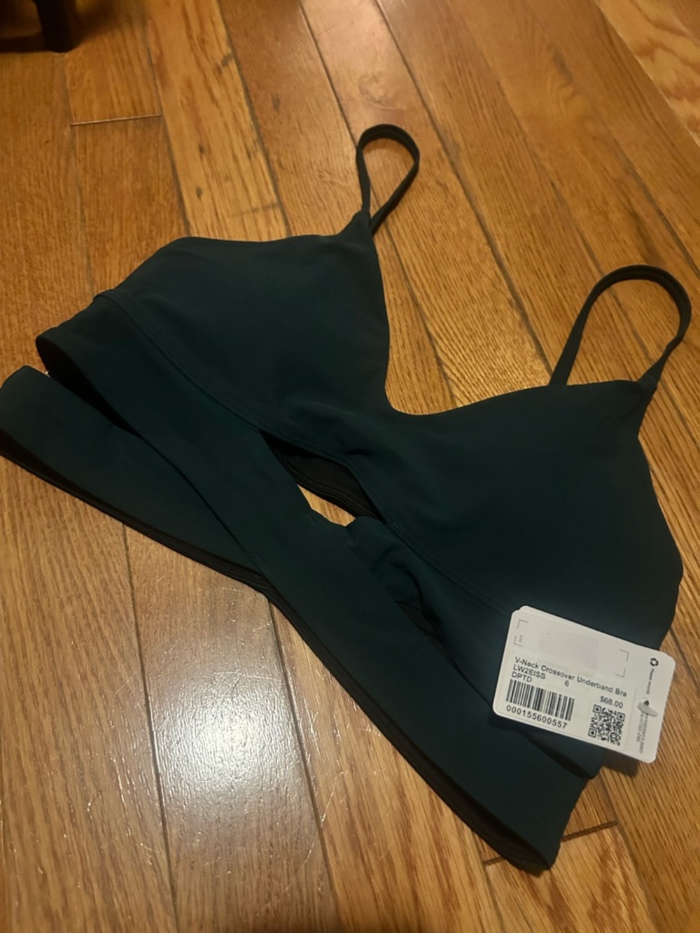 lululemon athletica Deep Teal Seamless V-Neck Bralette